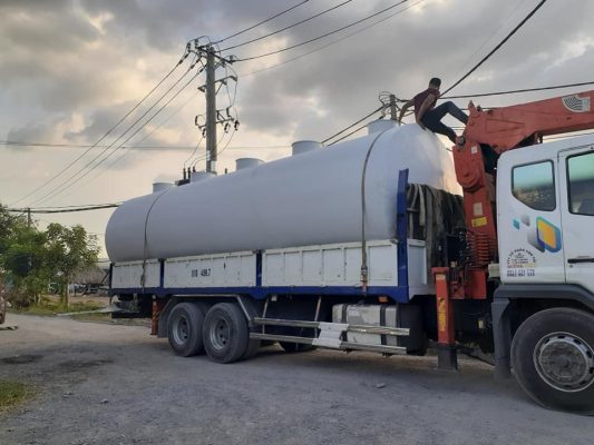 Hình ảnh bồn xử lý nước thải bằng Composite của Nhật Minh 