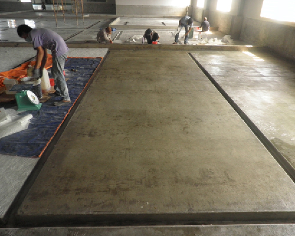 Hình ảnh thi công bọc phủ Composite 