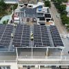 Lối đi thao tác vệ sinh pin trong Solar