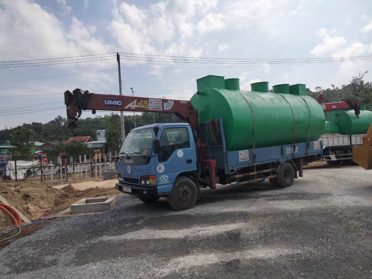 Hình ảnh vận chuyển bồn xử lý nước thải Composite 