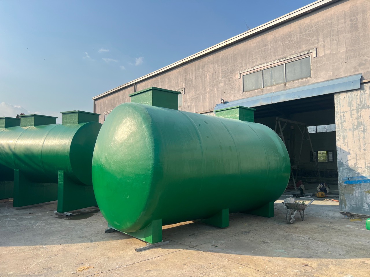 Giá bồn tự hoại Composite do Nhật Minh FRP sản xuất