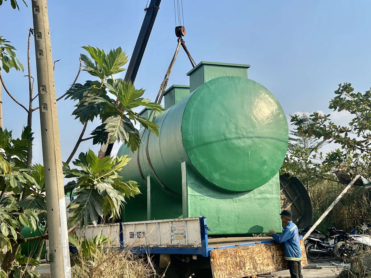 Nhật Minh FRP sản xuất bể tự hoại Composite