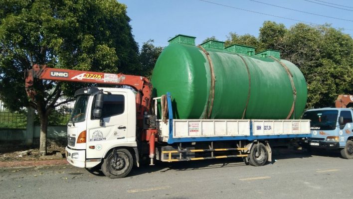 Bồn xử lý nước thải bằng chất liệu Composite do Nhật Minh FRP sản xuất