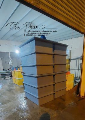 Thùng nhựa Composite trữ hải sản trên xe tải