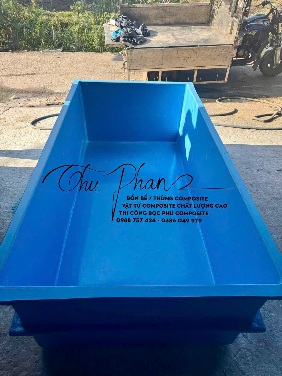 Thùng Composite nuôi cá 6 Thùng nuôi cá bằng Composite do Nhật Minh Composite sản xuất
