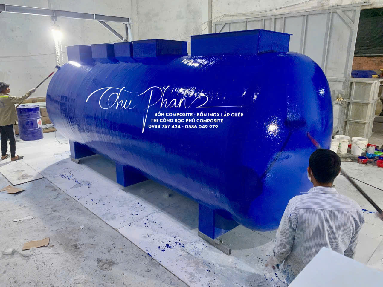 Bồn xử lý nước thải Composite do Nhật Minh sản xuất