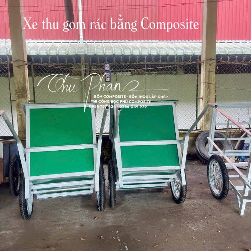 Xe thu gom rác thải bằng nhựa Composite