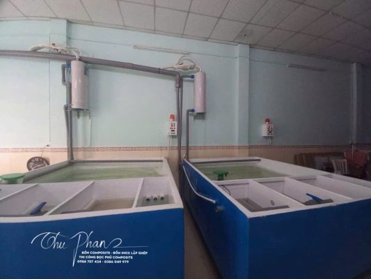 Thùng bơm foam giữ nhiệt bằng Composite dùng trữ hải sản cao cấp