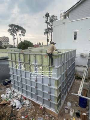 Bồn xử lý nước thải bằng chất liệu Composite FRP
