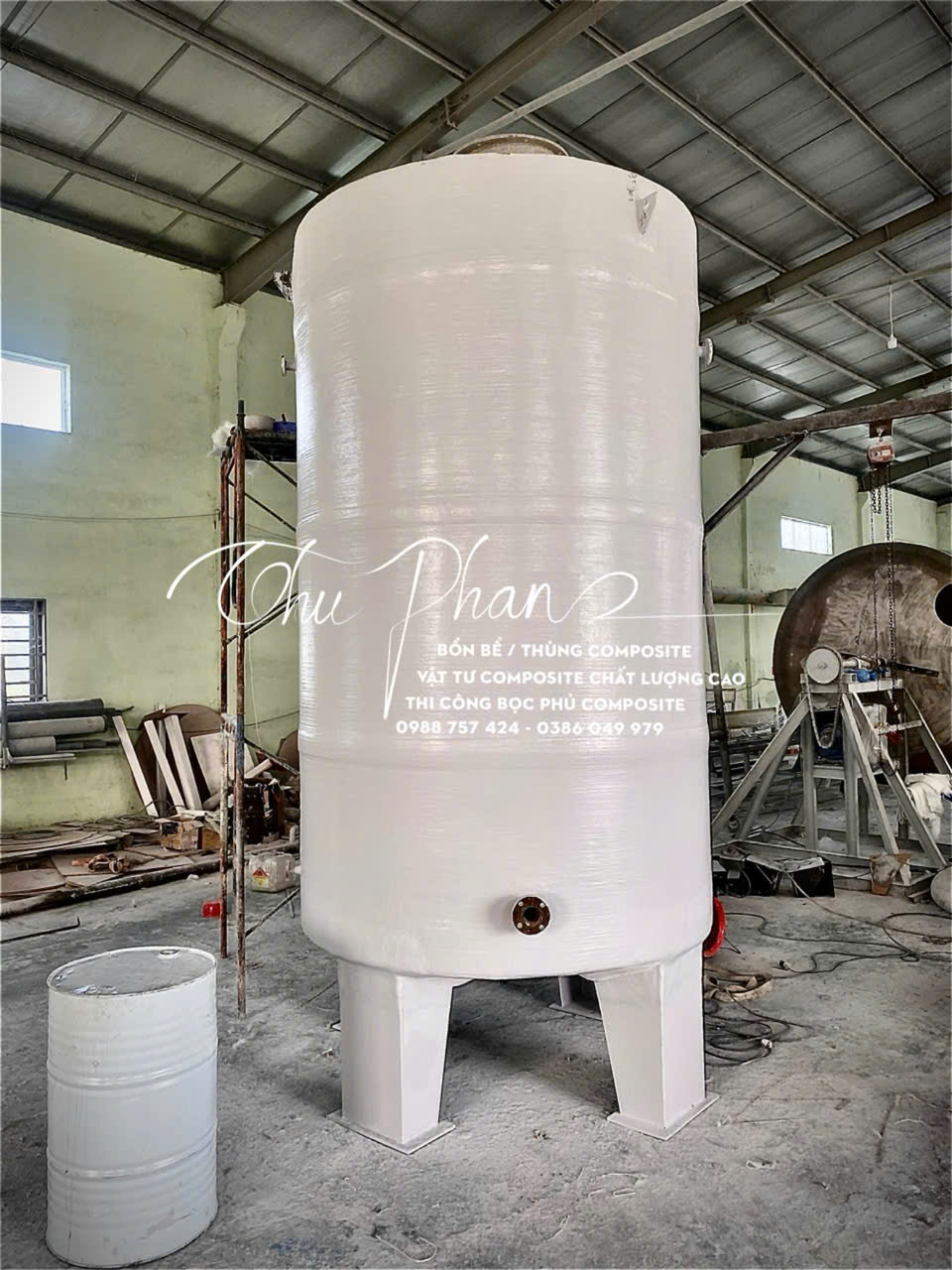 Bồn chứa thực phẩm bằng Composite 1 Bể chứa thực phẩm bằng chất liệu Composite