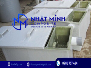Cách lựa chọn bể tách mỡ cho nhà hàng: 7 tiêu chí cần biết 2 Bể tách mỡ bằng Composite do Nhật Minh sản xuất